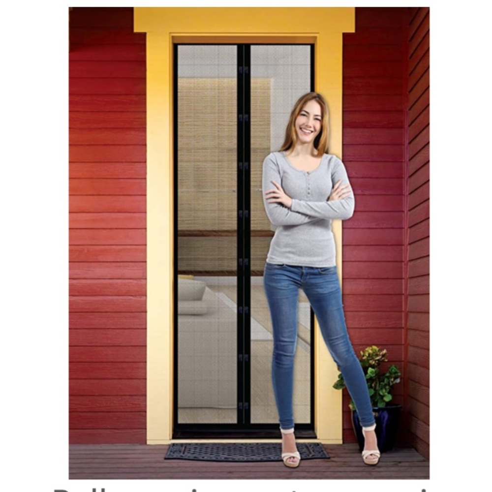 Magnetic Screen Door Versatile Instant Mesh Guard 30x83 - Picture 1 of 8